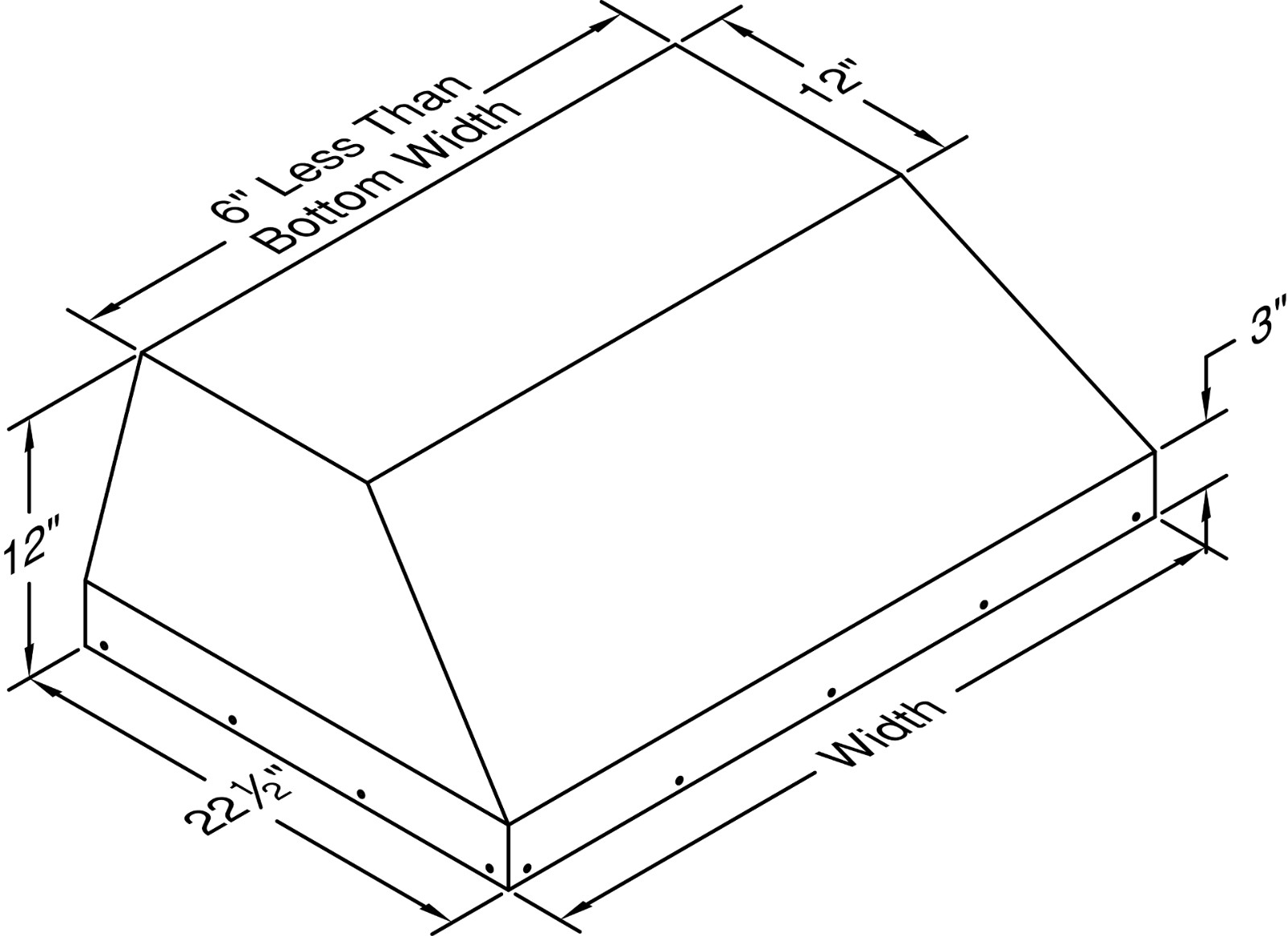 BH128PSLD-SS Hood Liner 300CFM Magic Lung Filter