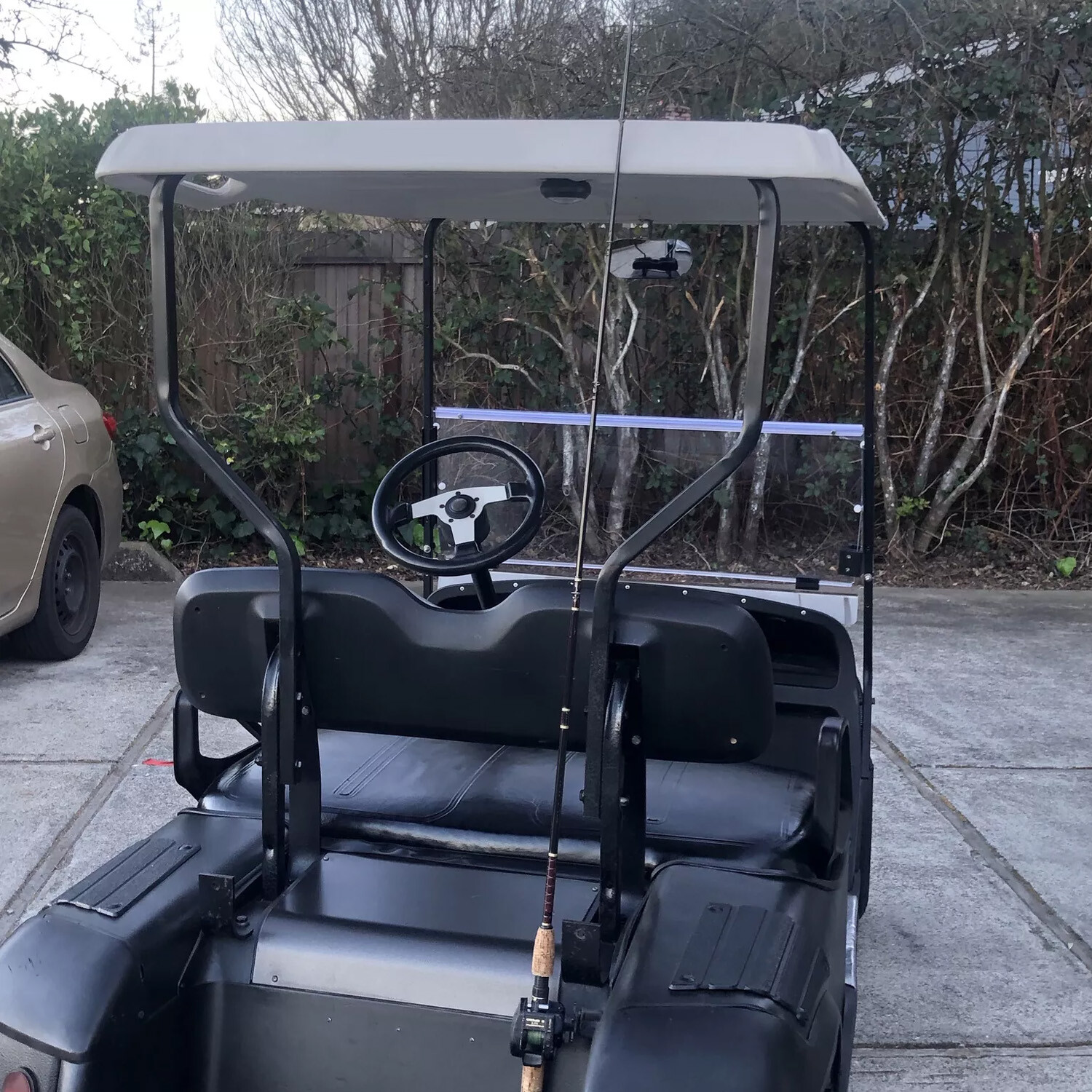 For EZGO TXT & Medalist 1994-2014 Golf Cart Clear Folding Windshield Windscreen