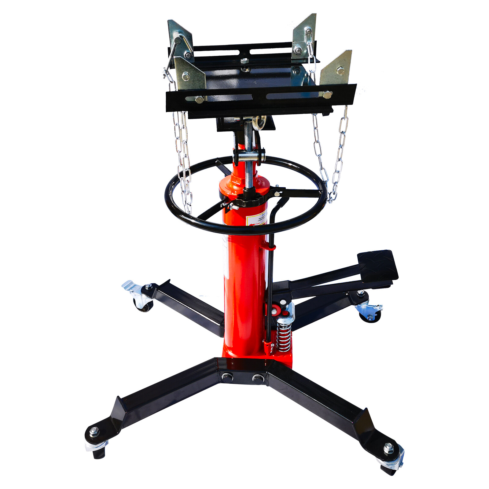 2 Stage Transmission Jack 2 Springs Load 1600lbs 360 Swivel Wheel W/ Brakes