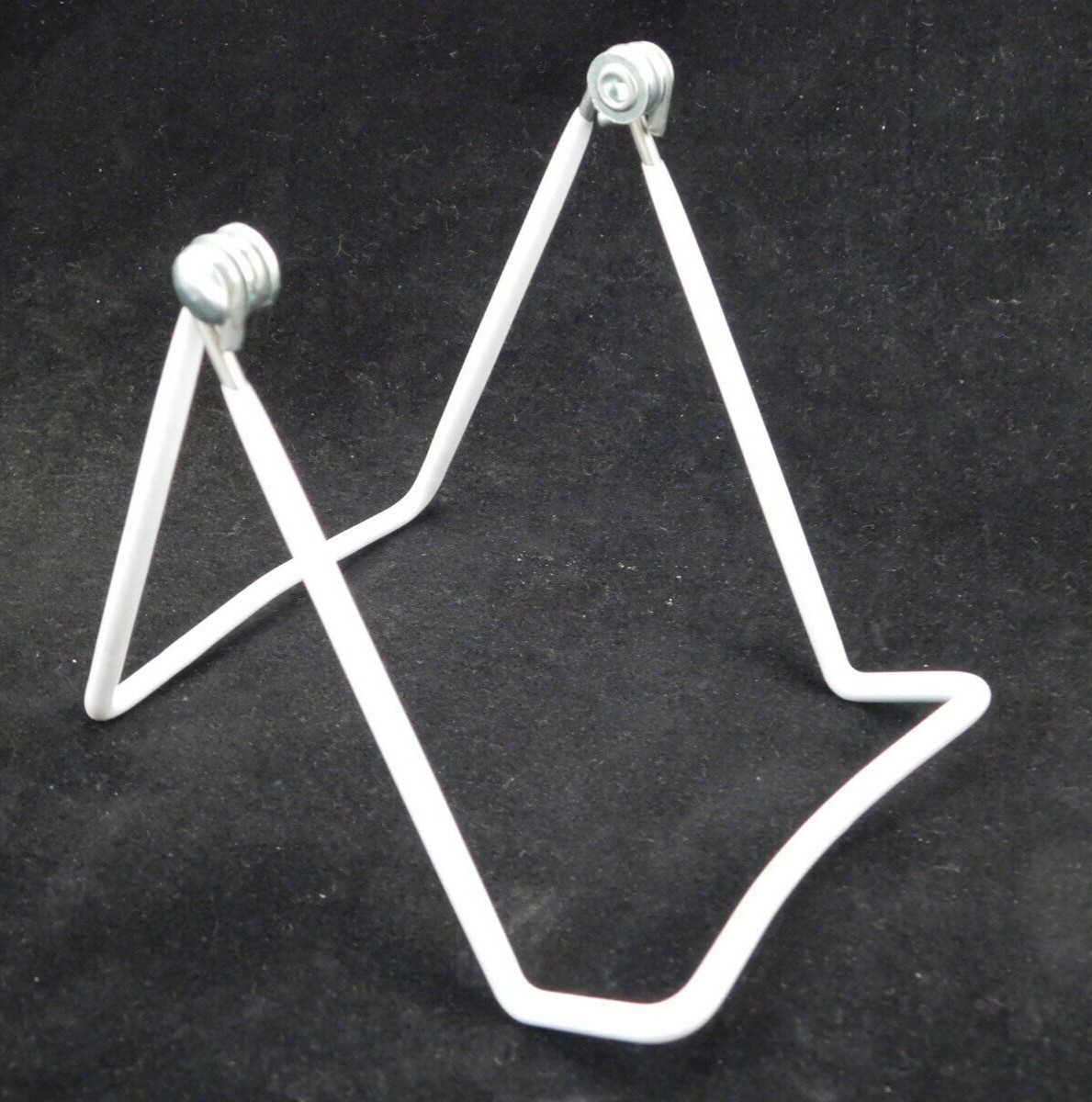 Easel Display Stand Adjustable White Vinyl Coated Medium Size