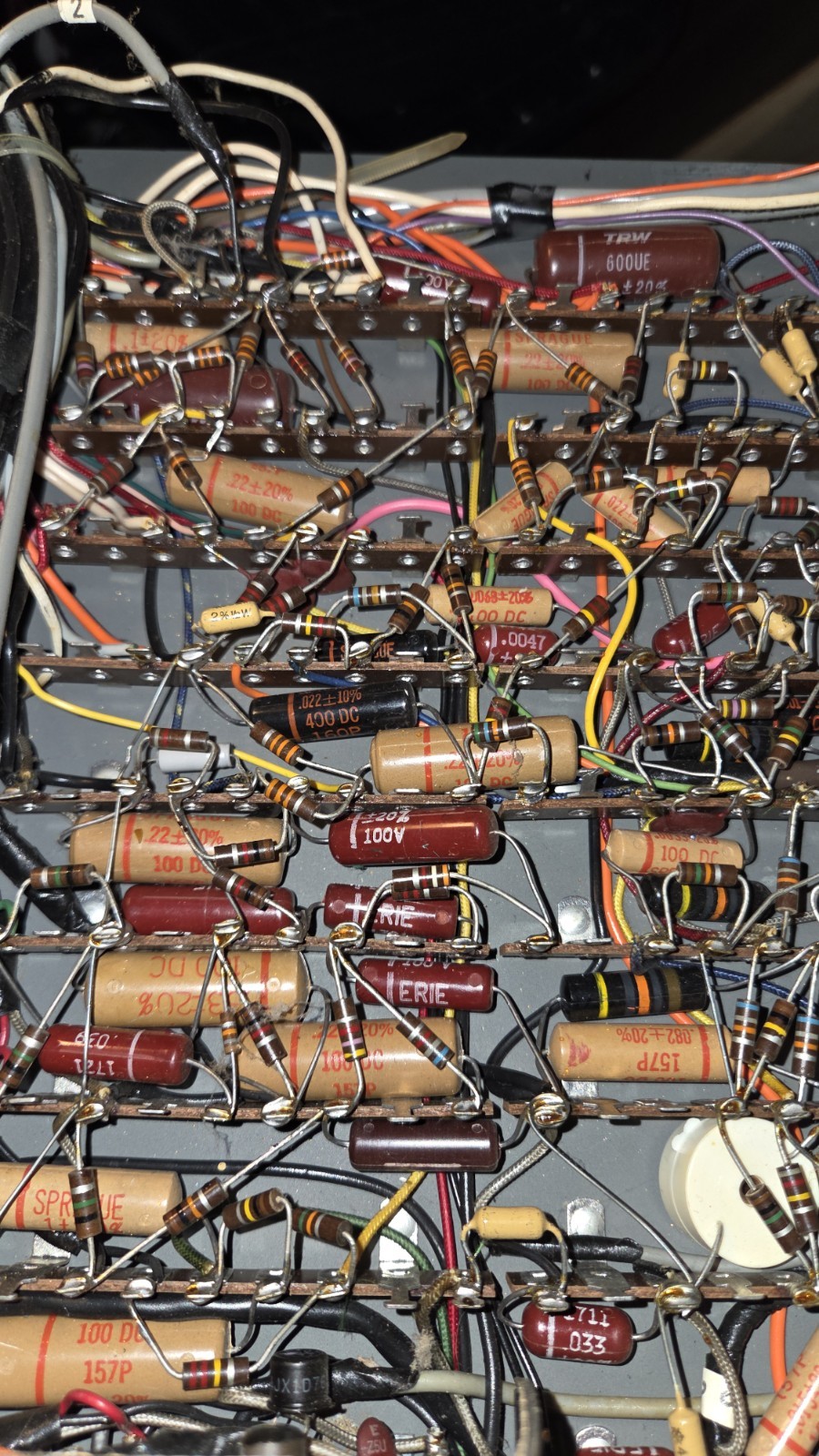 Sprague Black Beauty Capacitor .022 uf 400v Guitar Tone Cap Test .029 160P