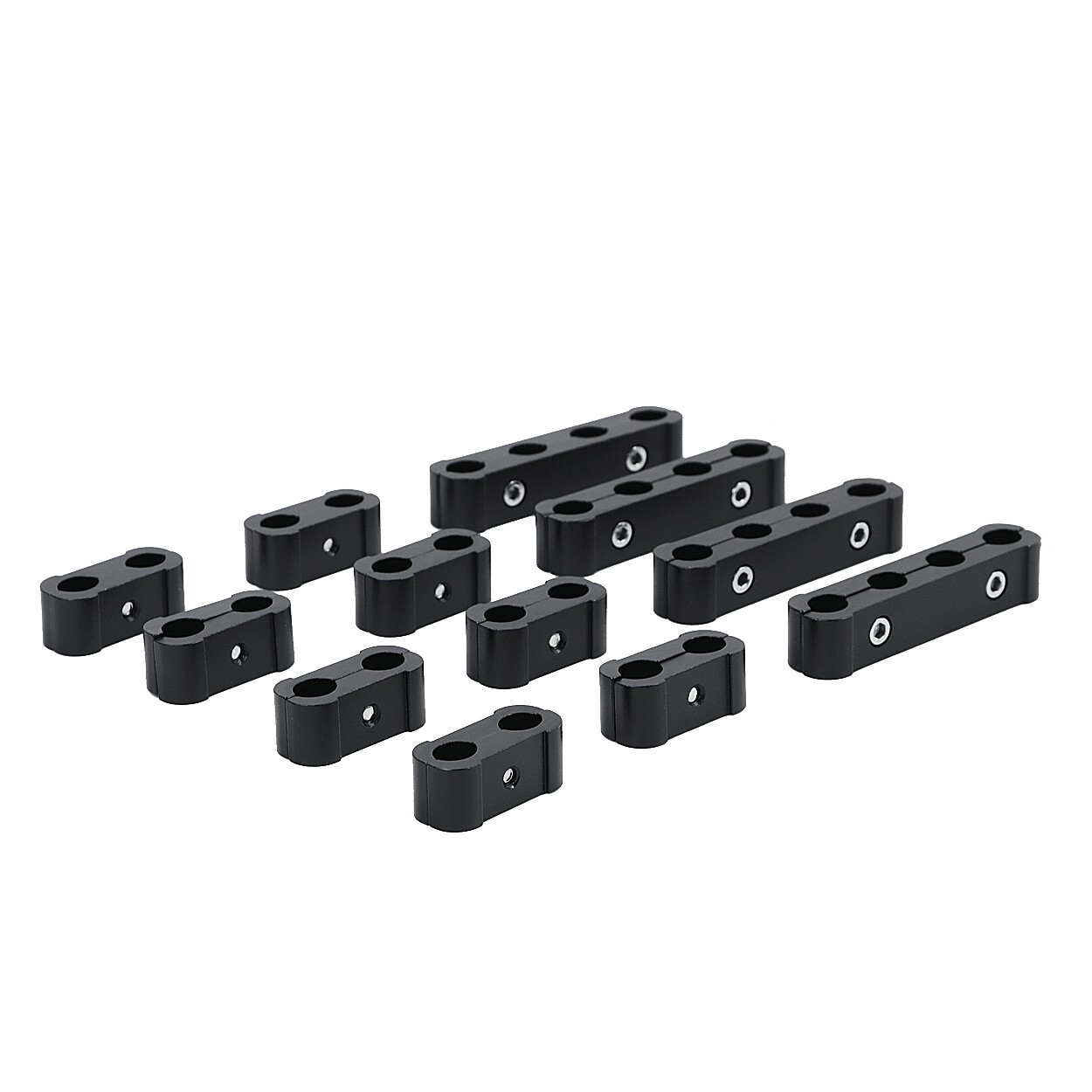 12Pcs Engine Spark Plug Wire Separator Divider Suit Fits For 8mm 9mm 10mm Black