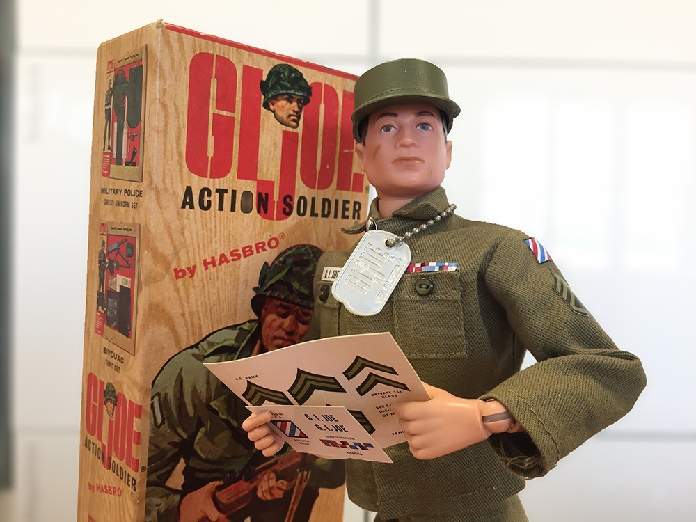 Vintage GI Joe Action Soldier Rank Stickers