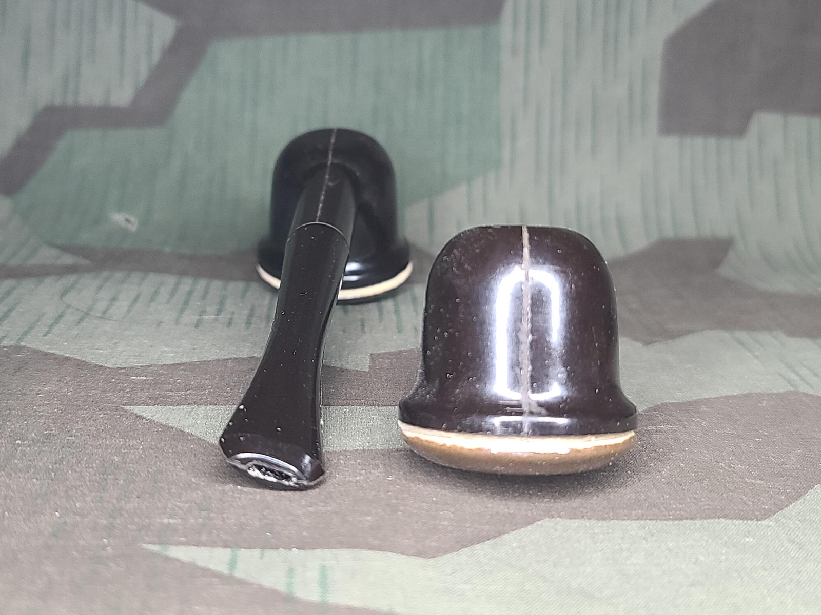 Vintage 1940s WWII German Soldier's Bakelite Ceramic Pipe Unused Unsmoked NOS