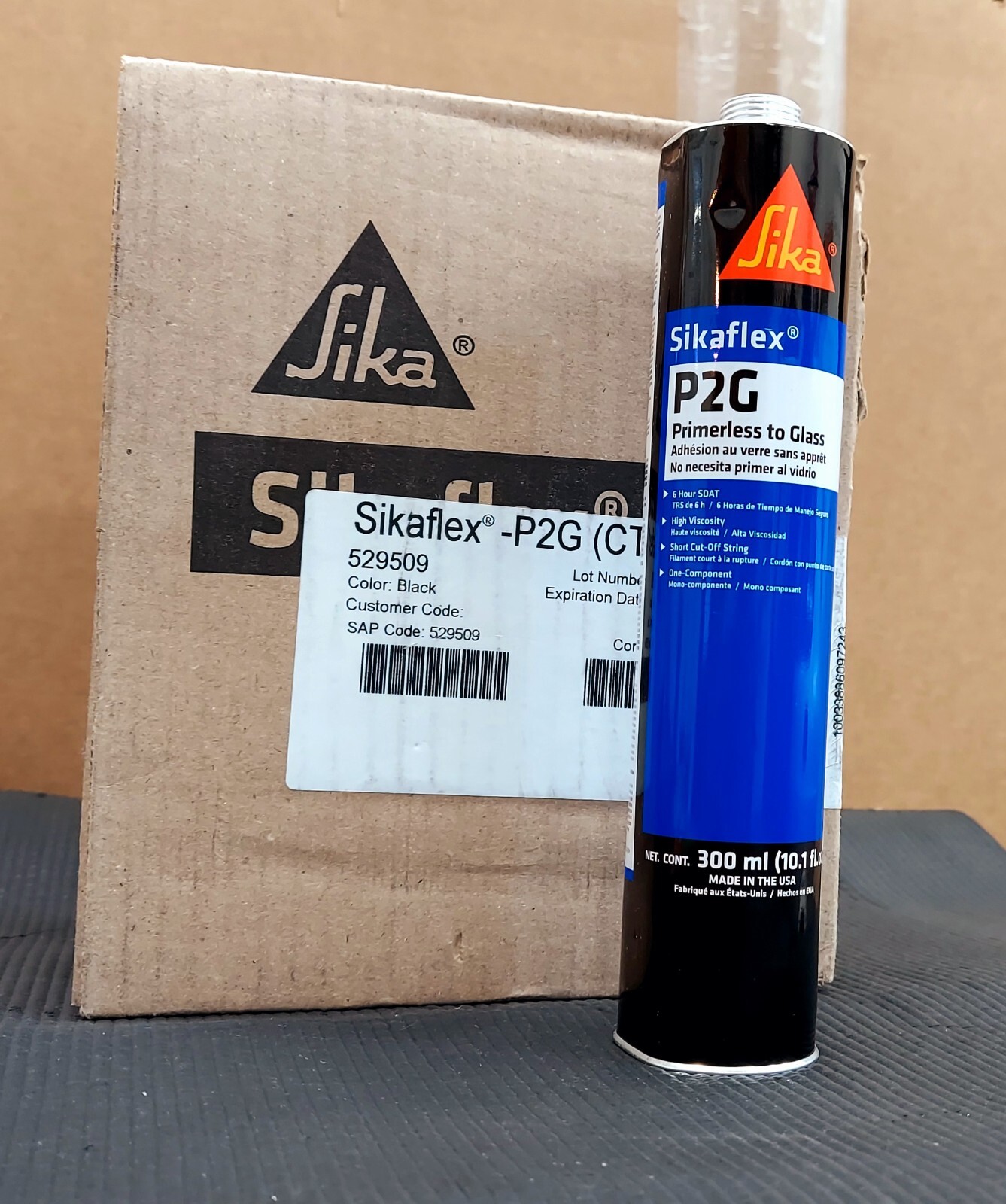 ON SALE! SikaFlex P2G Auto Glass Urethane Adhesive Sealant Primerless 10x NEW!