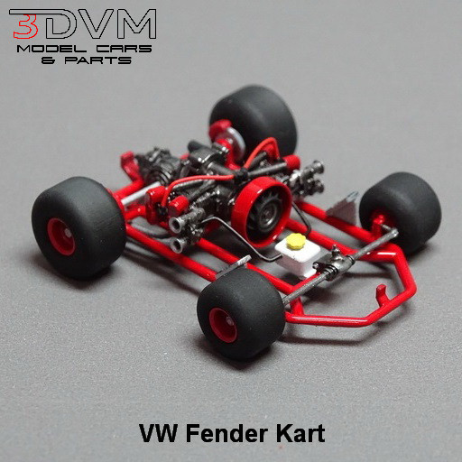 1:25-1:24 Scale Resin VW Fender Kart Model Kit, Un-assembled
