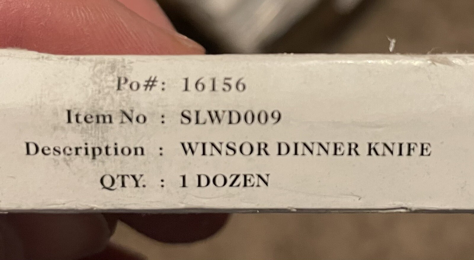 CASE OF 15 DOZEN (180) ￼Thunder Group SLWD009 Winsor restaurant Dinner Knives