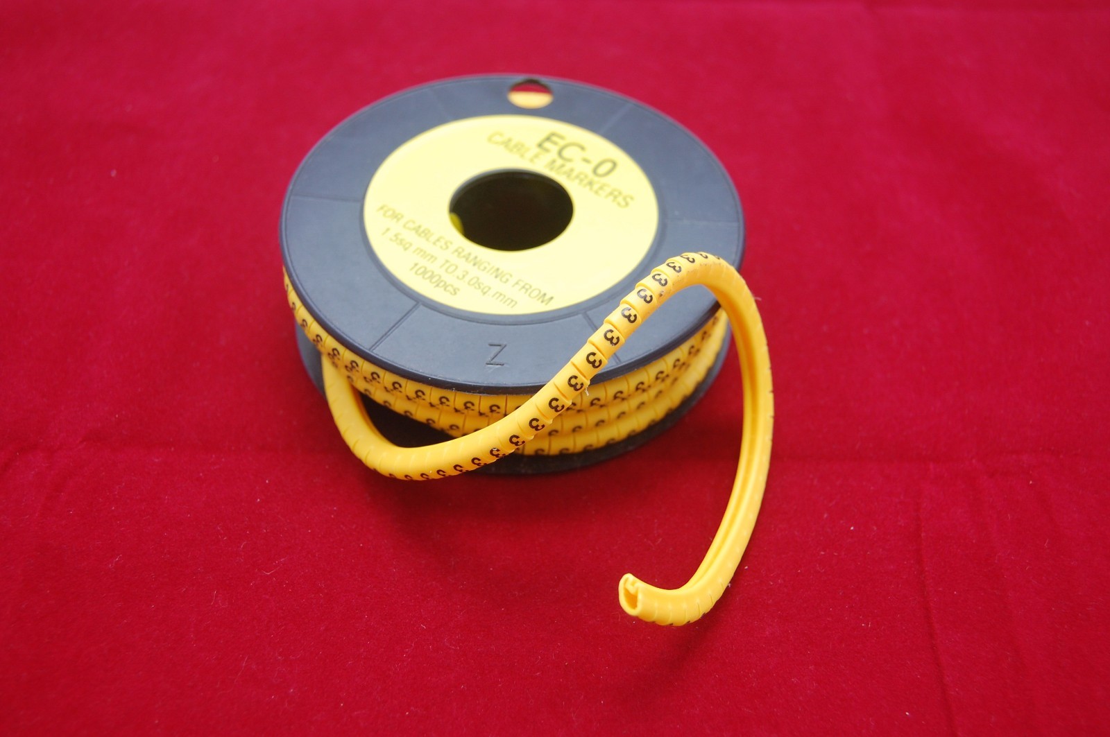 10000PCS For Cable Markers Number 0-9 soft PVC 10 Rolls 1.5-3mm2 wire EC-0