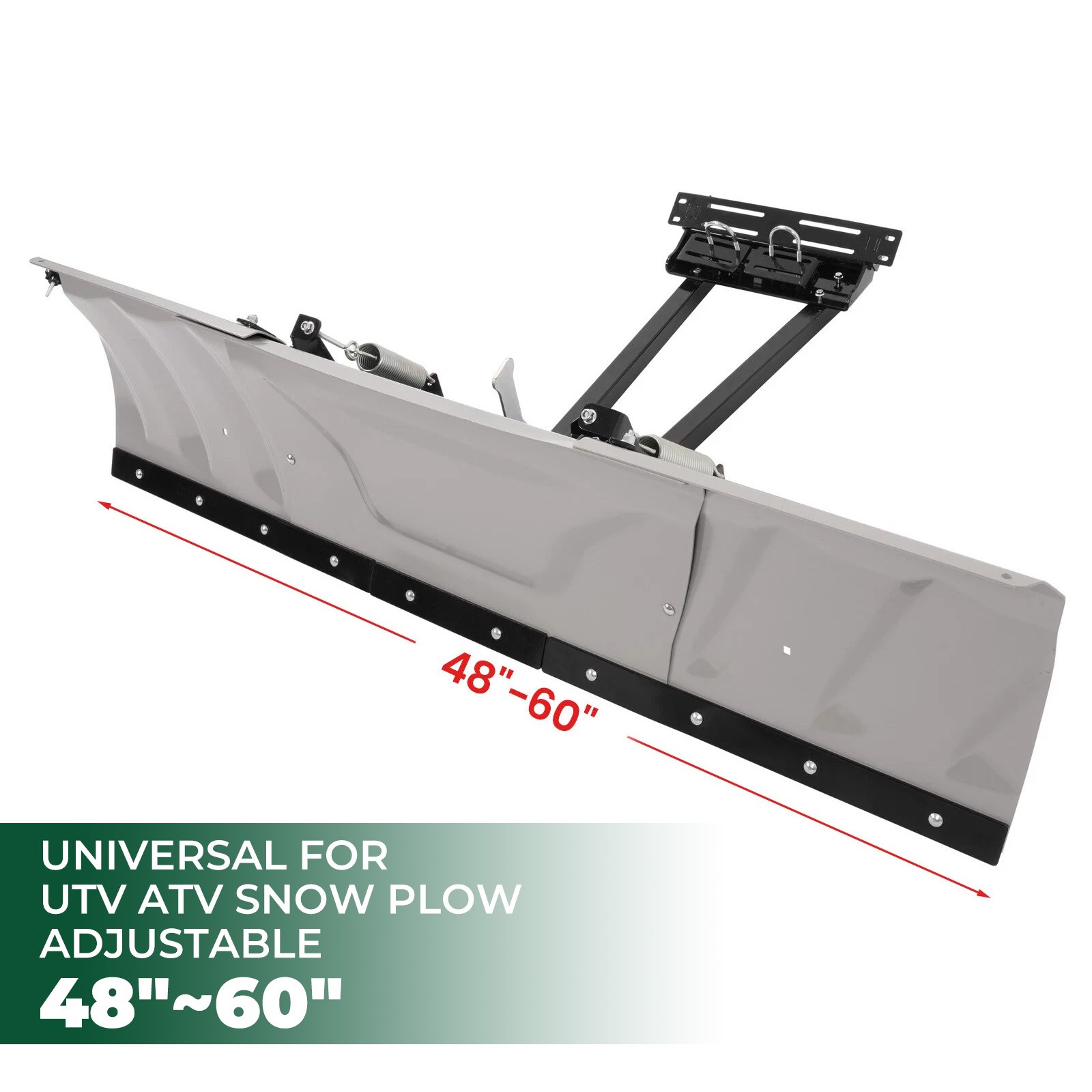 48"- 60"/60"-72" Adjustable Snow Plow Blade For UTV ATV Universal W/Hardware