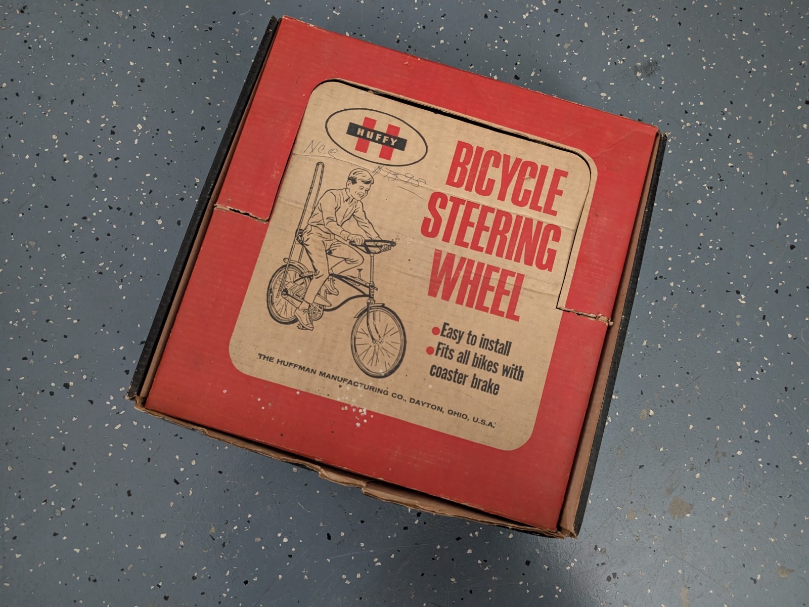 HUFFY STEERING WHEEL ORIGINAL VINTAGE MUSCLE BIKE ACCESSORY in BOX