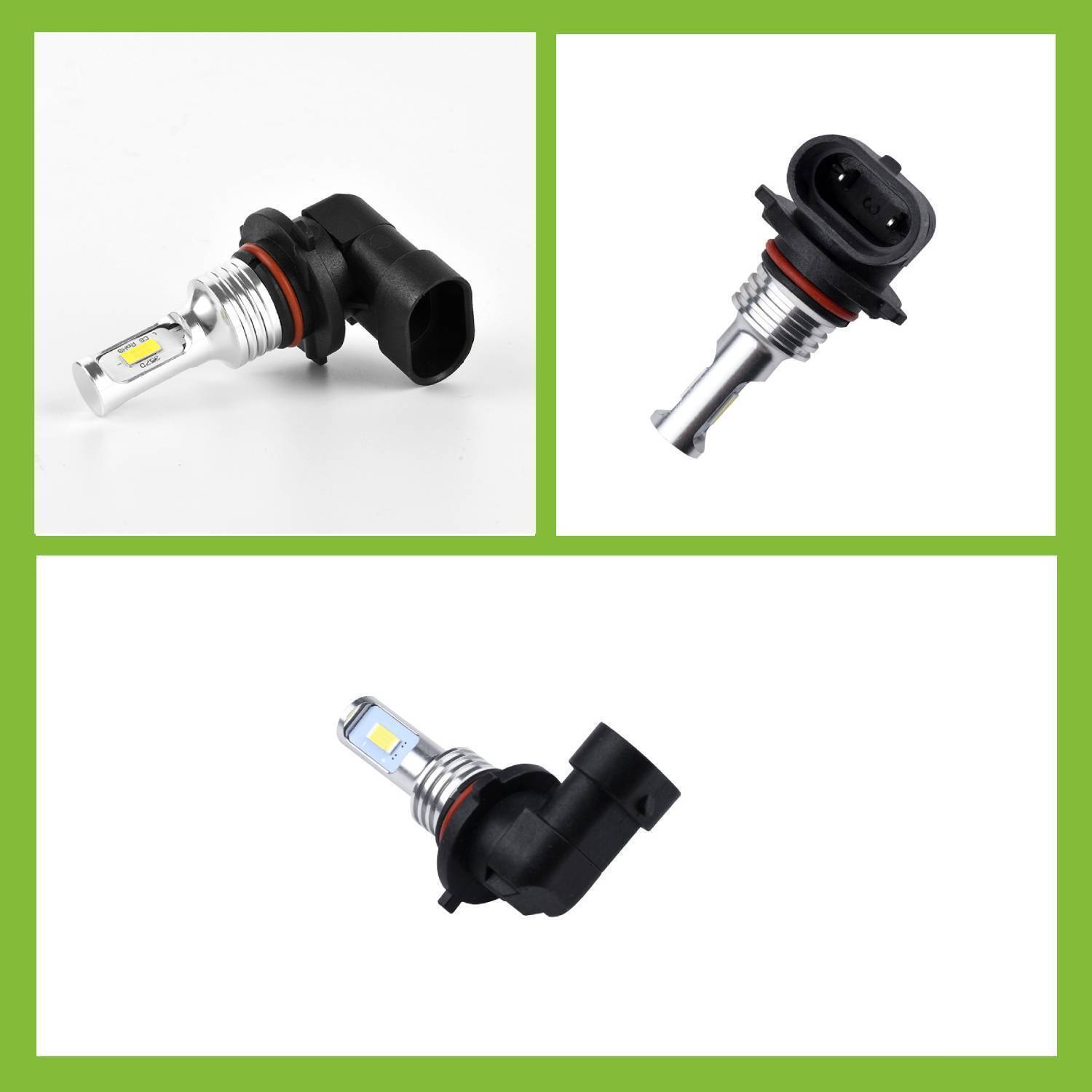 9006 9005 LED Headlight KIT Combo Bulbs 10000K High Low Beam Super Bright White