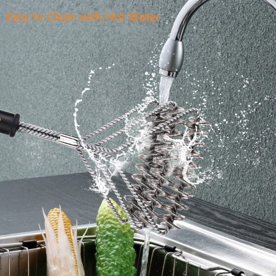 BBQ Grill Brush,Stainless Steel Bristle Free Grill Brush Tool BBQ Cleaning 18"
