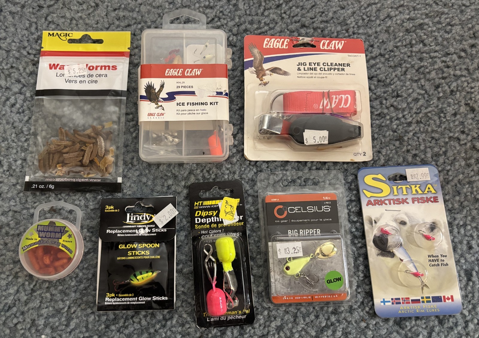 MIXED LOT OF ICE FISHING SUPPLIES LOT #2