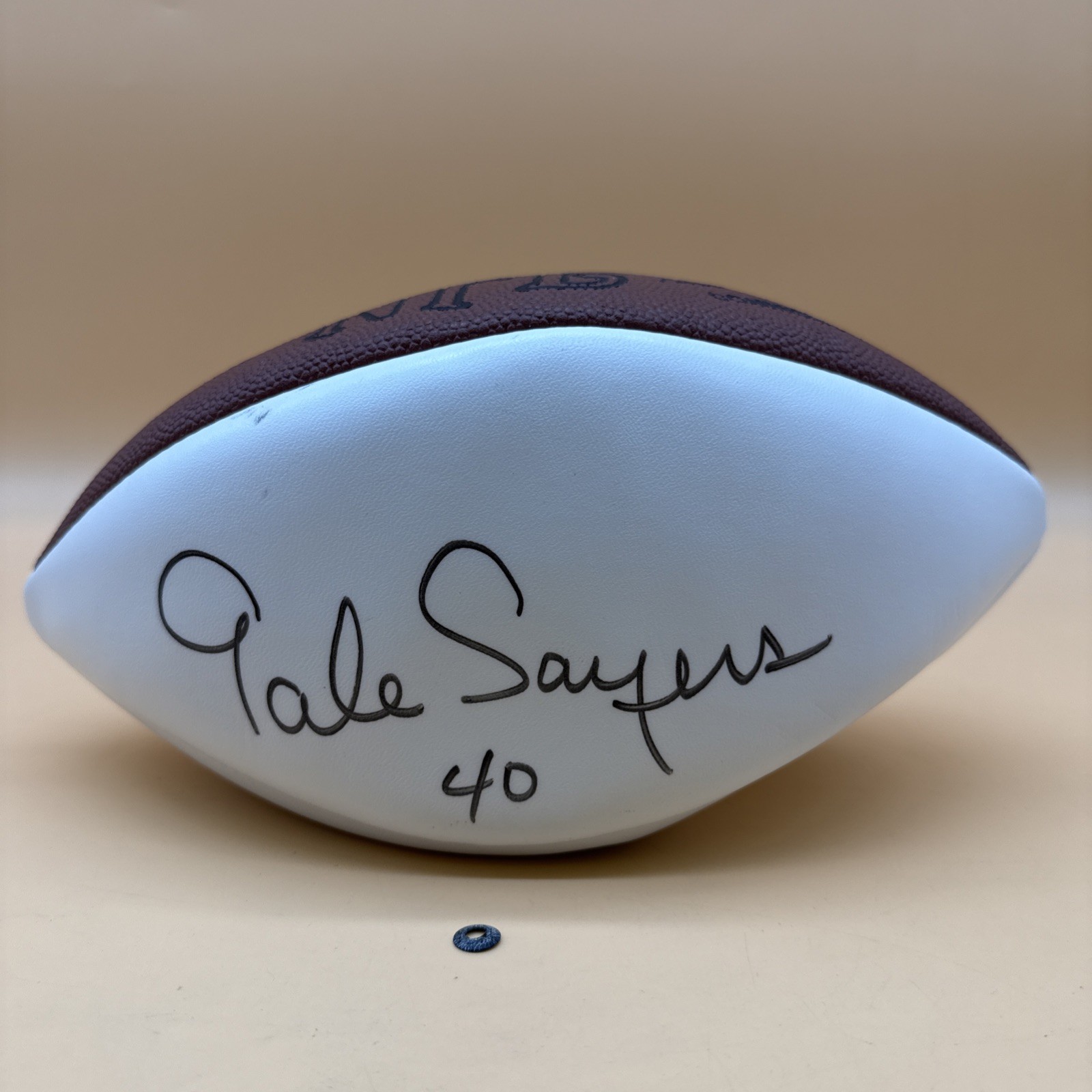 Gale Sayers #40 Chicago Bears Signed Full Size Wilson Football NO COA READ!!