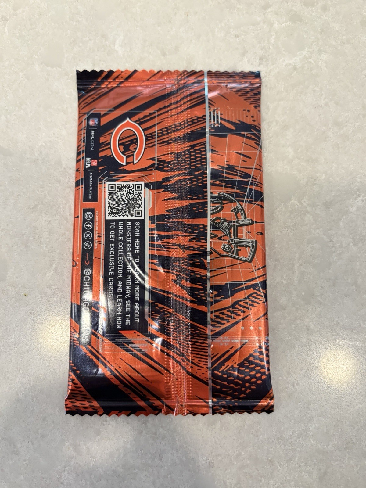 2025 Chicago Bears Monsters Of The Midway Unopened Trading Card Pack - Panini