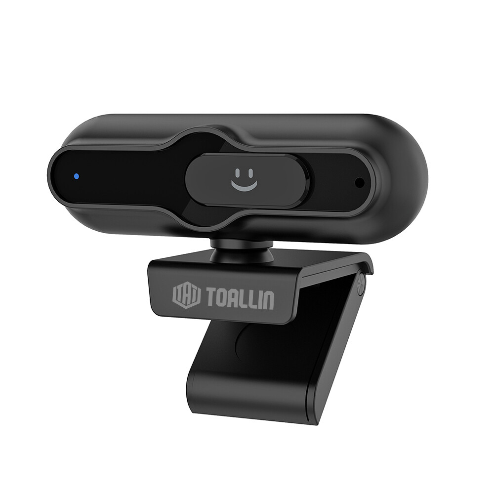 TOALLIN 4K UHD AutoFocus Webcam with Privacy Cover Noise Canceling Microphone