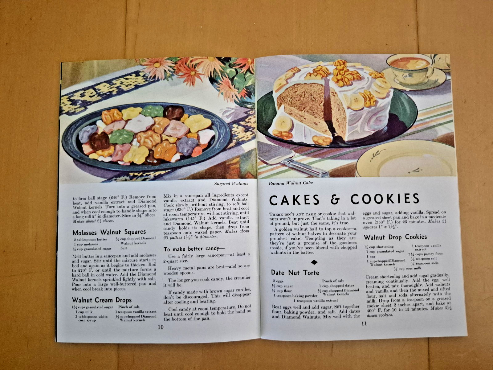 Vintage 1935 Diamond Walnuts TO WIN NEW COOKING FAME JUST ADD WALNUTS Booklet