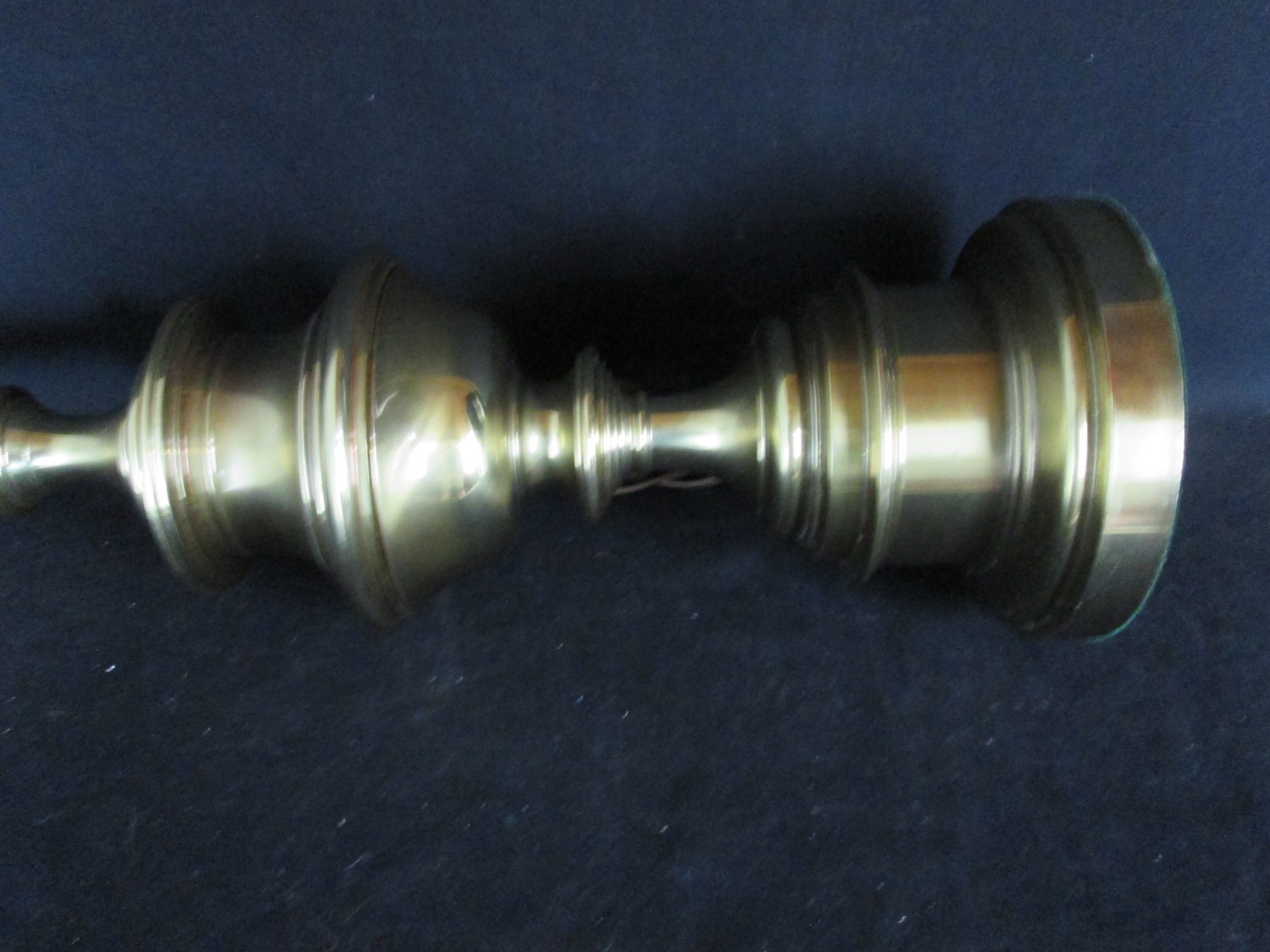 Vintage 29 1/2" Stiffel Heavy Brass Hollywood Regency URN 3-Way Table Lamp