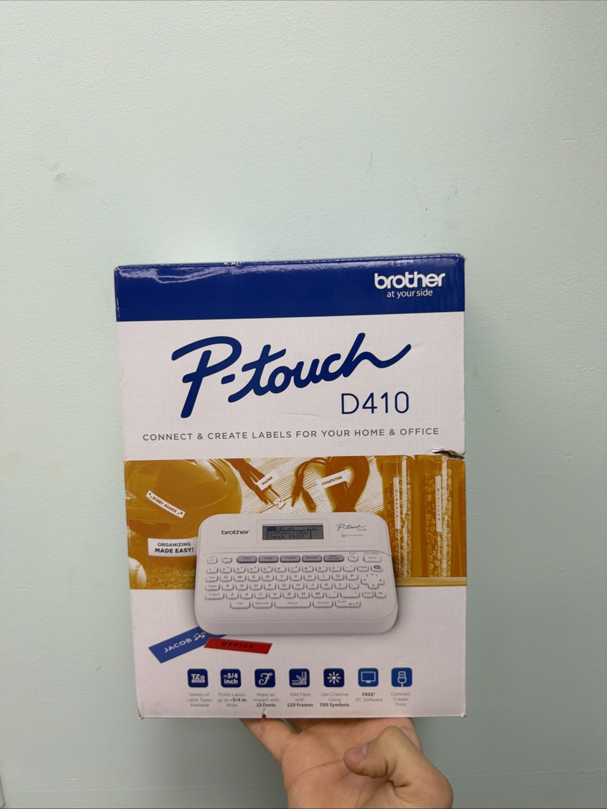 Brother P-touch PT-D410 Label Printer 18mm 3/4 " White NEW Sealed‼️