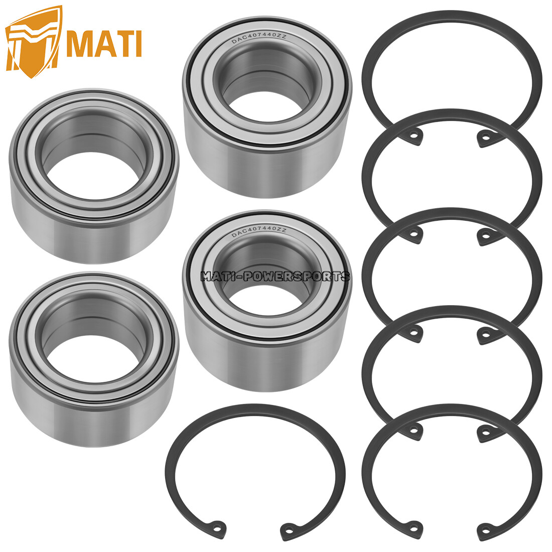 Front & Rear Wheel Bearings for Polaris Polaris Ranger 500 570 700 800 900 1000