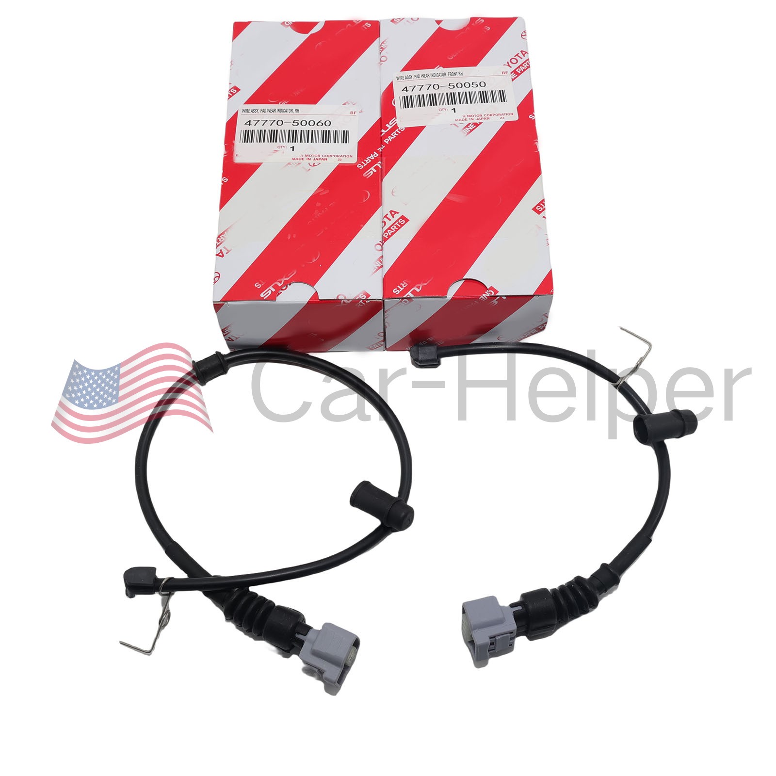 OEM 4777050050 4777050060 2Pcs Front and Rear Brake Pad Sensor For Lexus LS430