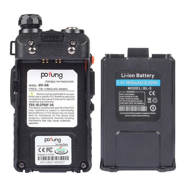 Baofeng UV-5R Upgraded Legal Version Dual Band Walkie Talkies Two Way Radio US