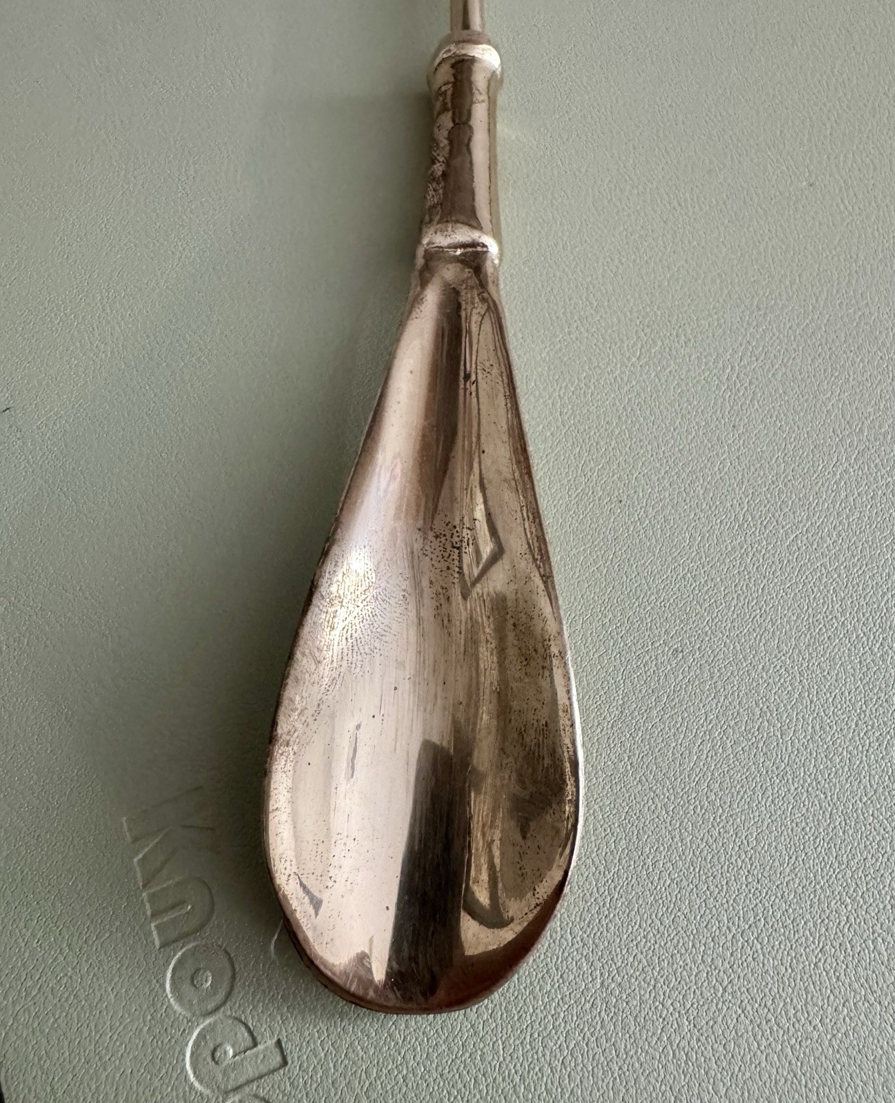 Vintage Solid Brass Shoe Horn & Backscratcher Long Handle Mid Century 22” Long