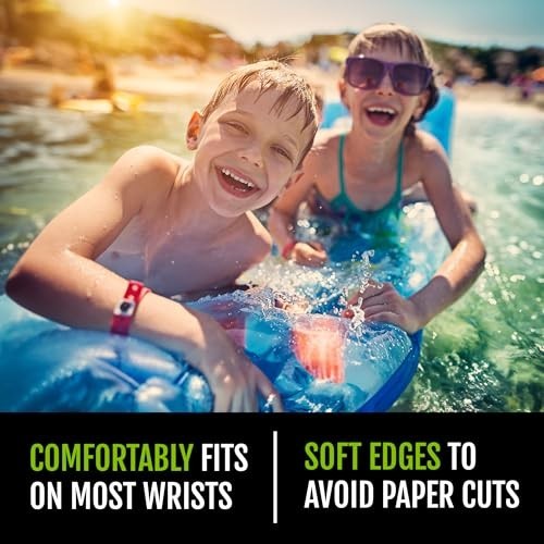 500 Neon Blue Plastic Wristbands - Durable, Secure Snap for Events, Parties & ID