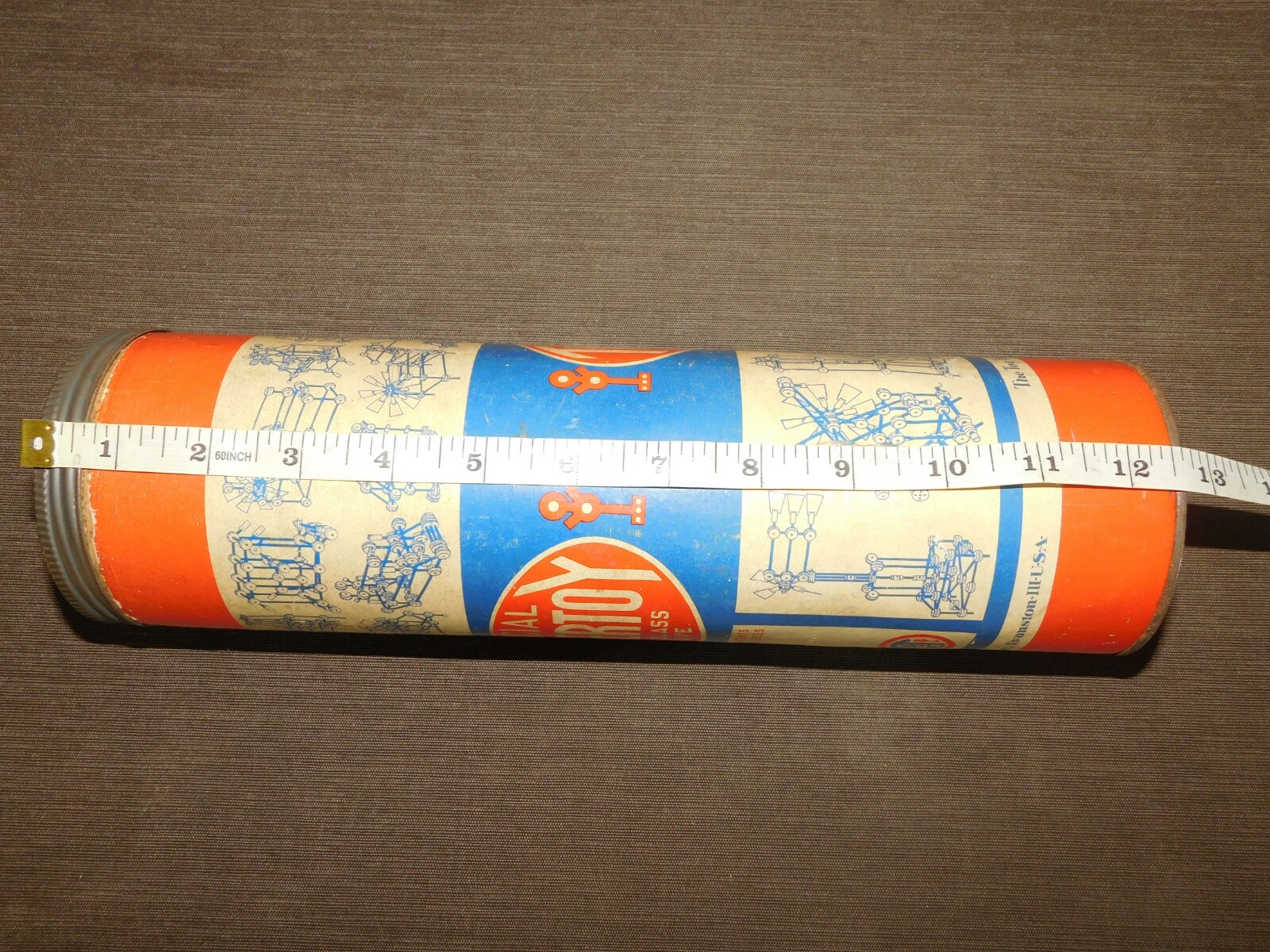 VINTAGE BUILDING TOY 12" HIGH SPECIAL TINKERTOY WINDLASS DRIVE