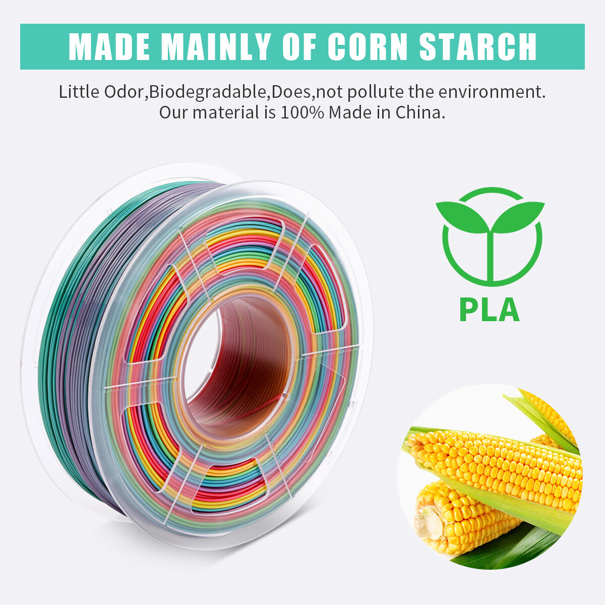 SUNLU 1KG 3D Filament PLA/PLA Matte/PLA Meta/PLA+/ABS/PETG/SILK 1.75mm TPU-500g