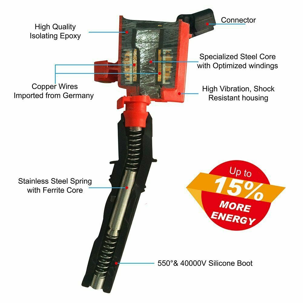 8 DG508 Ignition Coil Pack For Ford F150 Expedition 2000 2001 2002-2004 4.6/5.4L