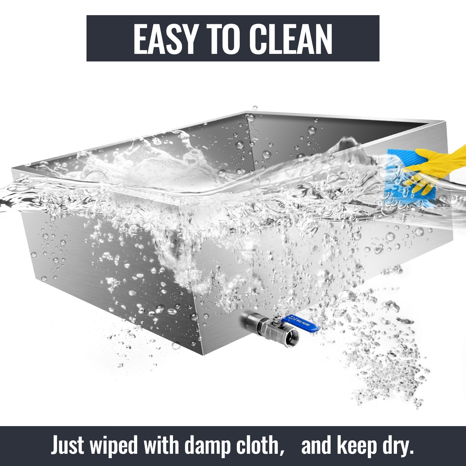 Maple Syrup Evaporator Pan 24x24x9.5 Inch, Stainless Steel Syrup Evaporator