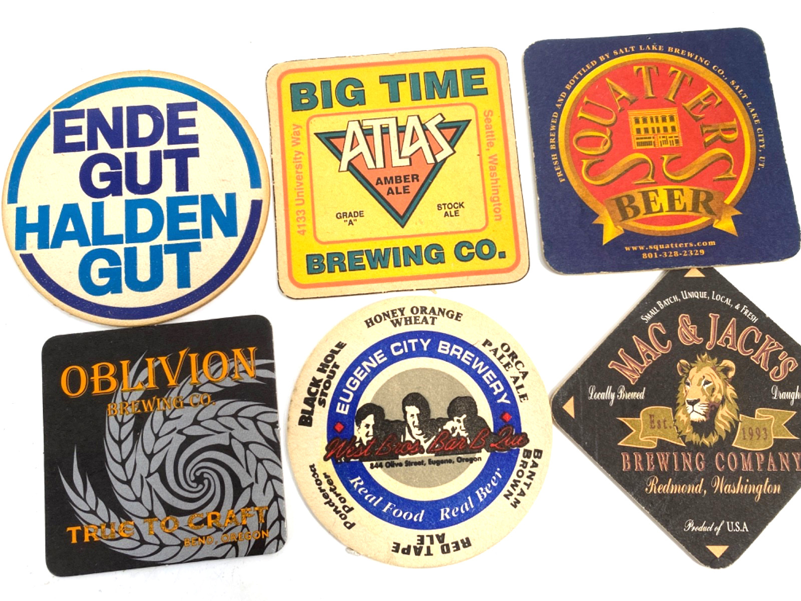 BEER COASTERS - GIANT LOT OF 550+ American, German & Microbrewery Beers COLORFUL