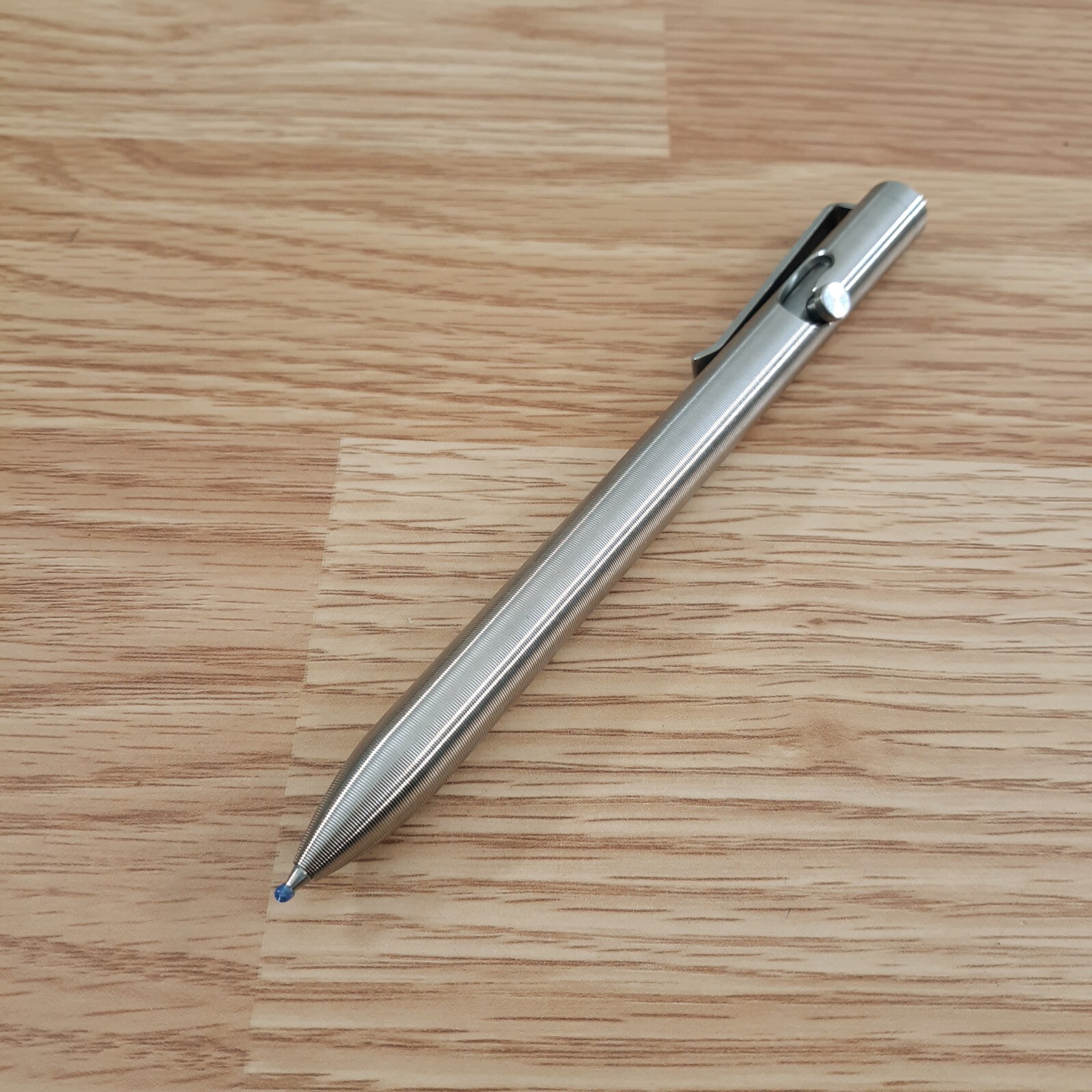 Tactile Turn Bolt Action Pen Standard 5.6" Machined From Titanium Pocket Clip