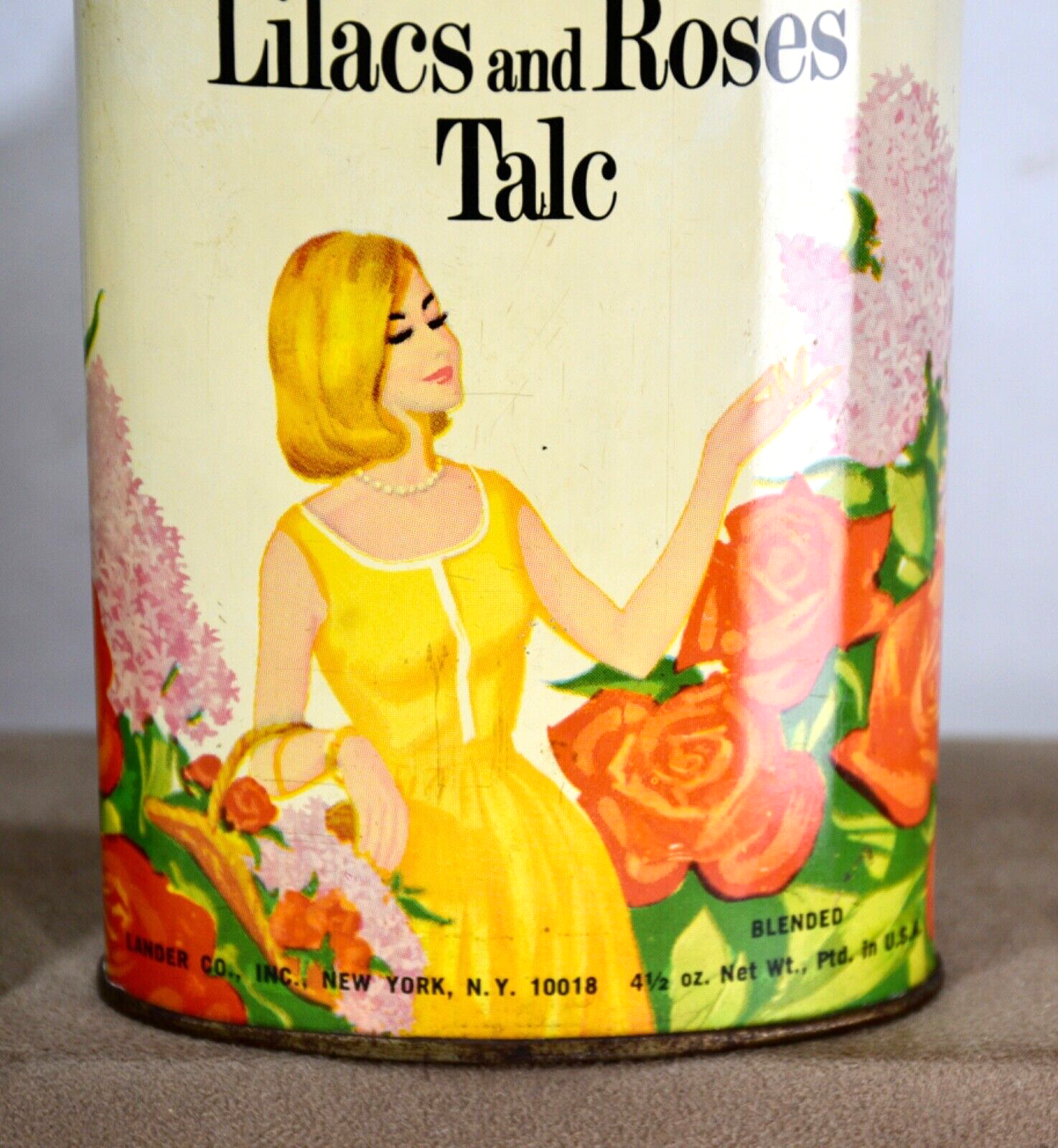 Vintage Advertising Perfume Talcum Powder Tin Emeraude Coty, Egyptian + Lot of 4