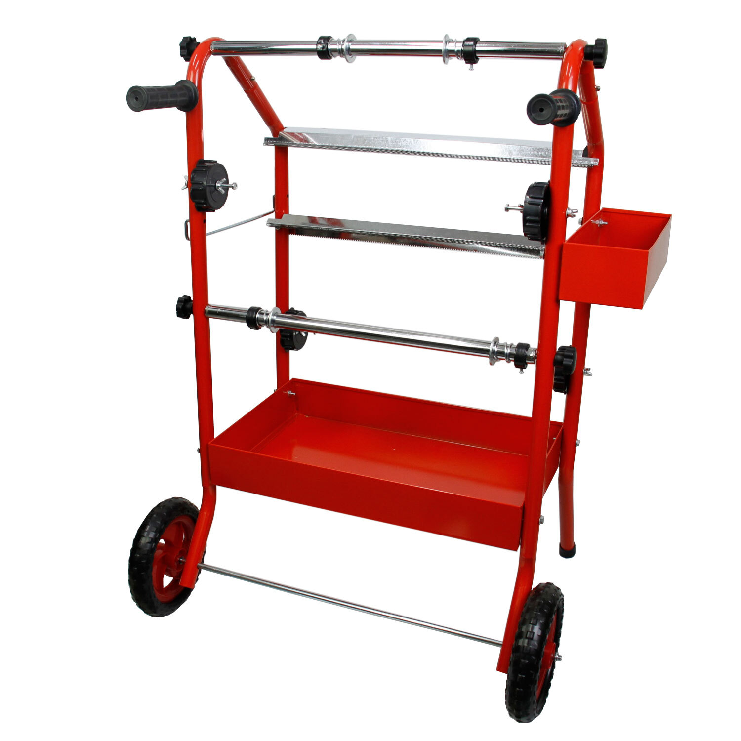 Mobile 18" Multi-Roll Masking Paper Machine with Storage Trays, Holds Auto Tape