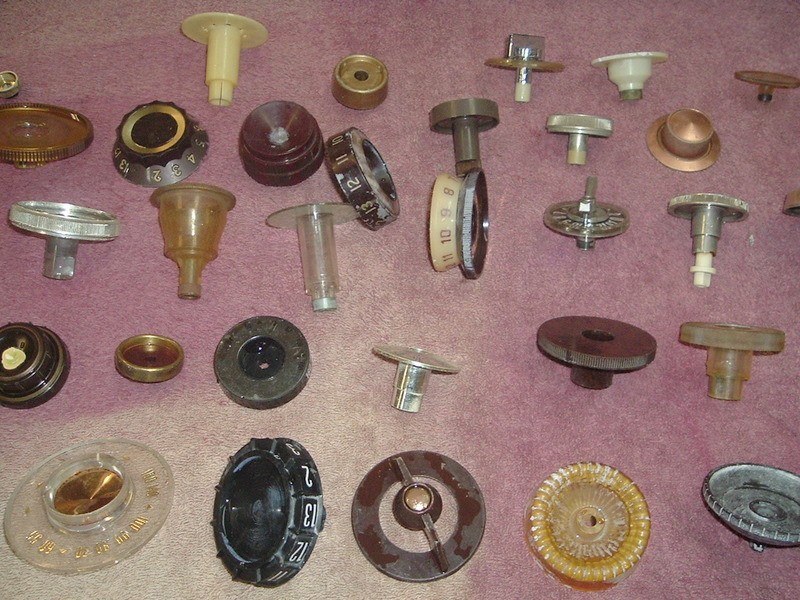Over 50 Vintage Television TV Channel Knobs Dials Buttons Selectors 50s 60s 70s