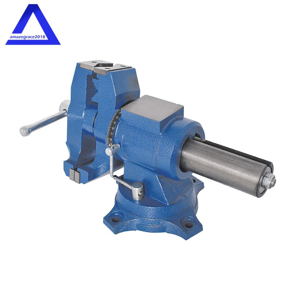 5" Heavy Duty Swivel Multi-Purpose Rotating Bench Vise 360 Degrees Rotation