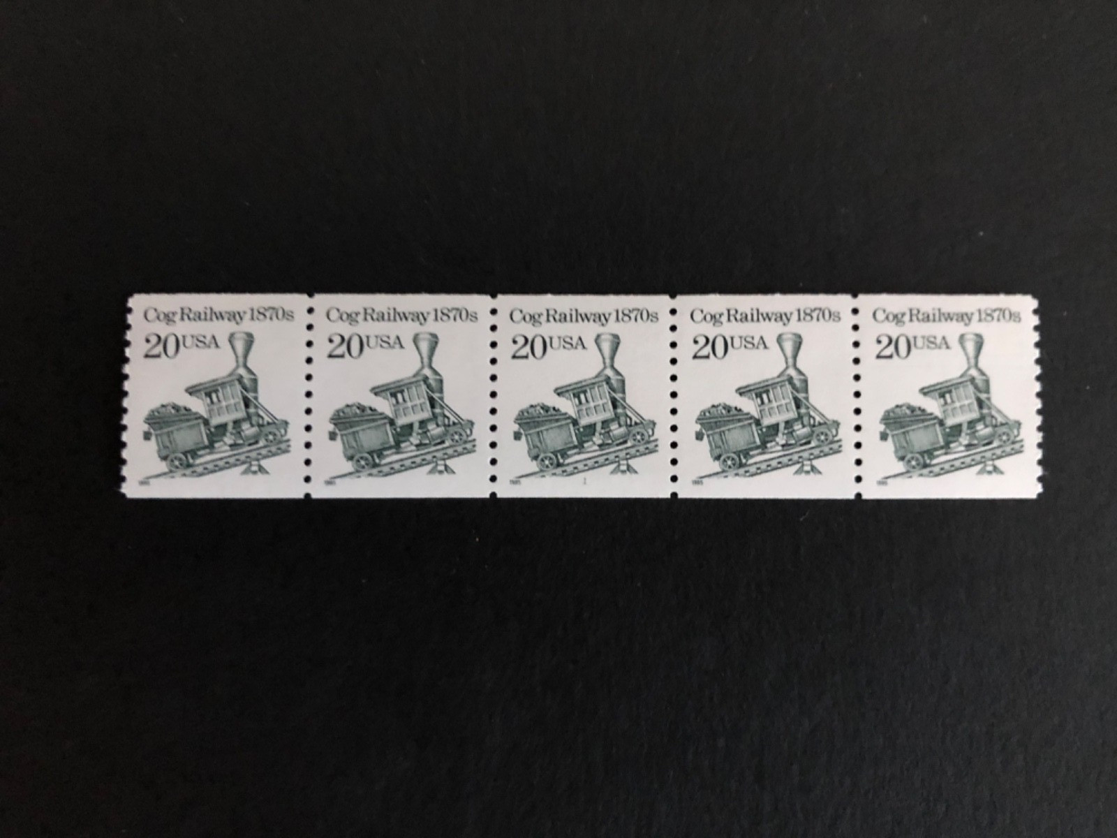 U.S. Stamps, Scott # 2463, PNC5 # 1, 20c Cog Railway, MNH