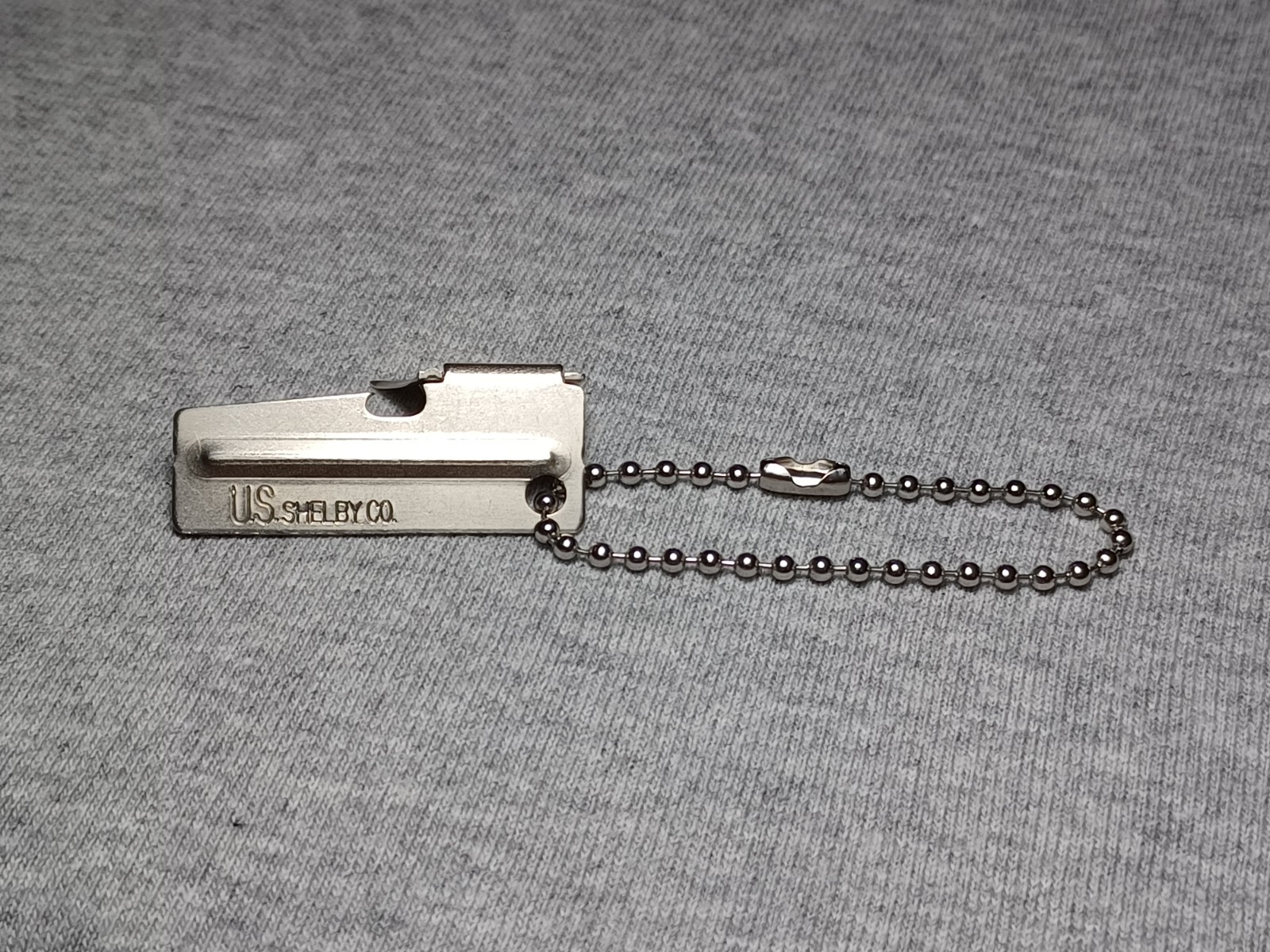 P38/P51 Original US Shelby Can Opener, Emergency Tool with Key Chain or Key Ring