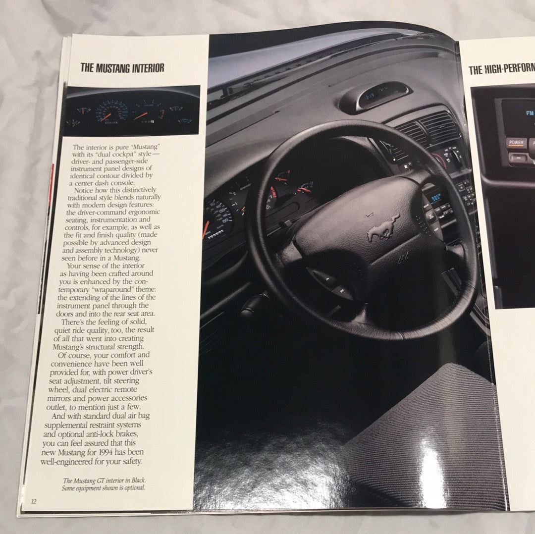 1994 Ford Mustang dealer sales brochure