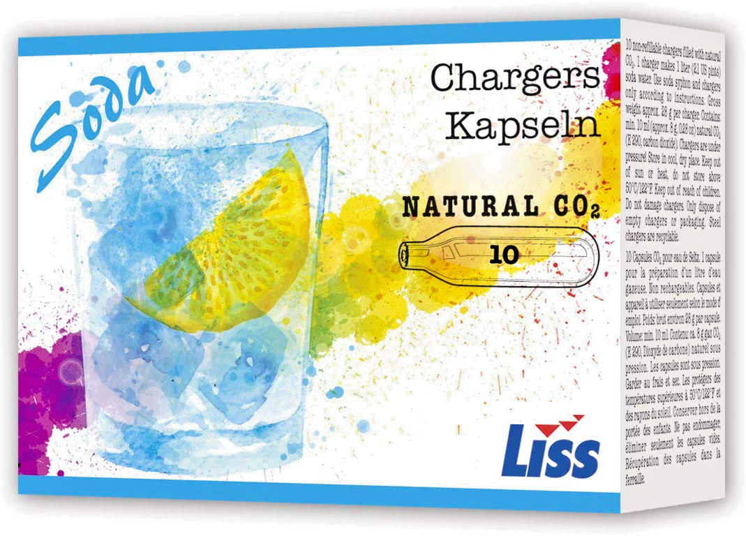 60 CO2 Soda Seltzer Water charger European 8g C02 EU carbonated  6 boxes of 10