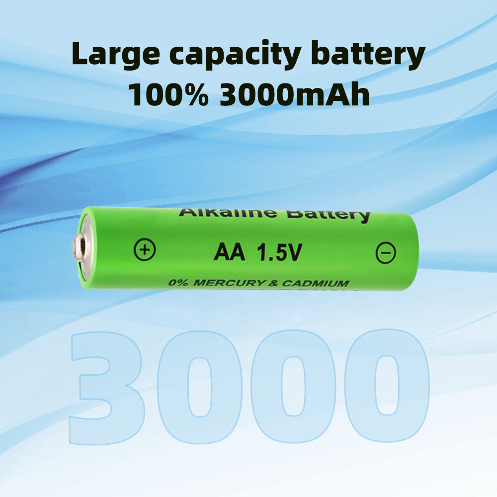 16Pcs Alkaline Battery 1.5V AA/ AAA Rechargeable Batteries 3000mAh 1000 Cycle