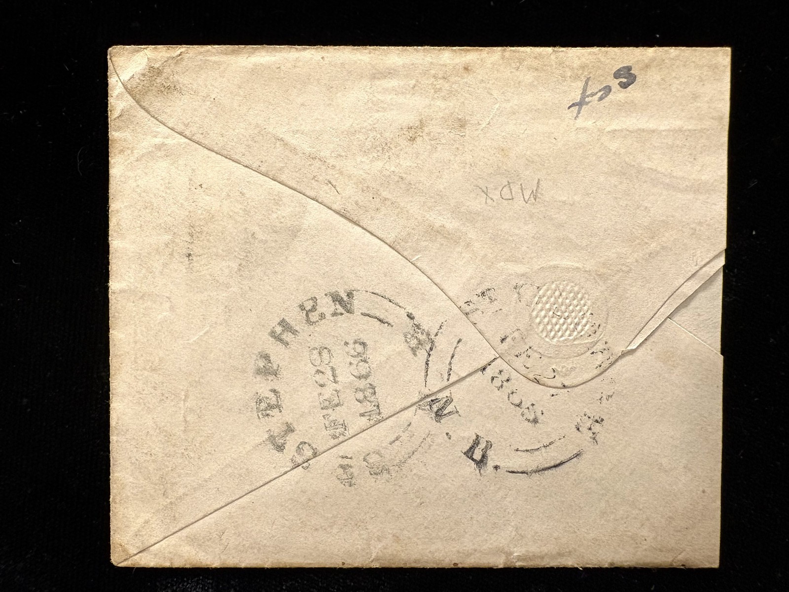 CANADA NEW BRUNSWICK COVER #9 TO U.S., REDUCED AT LEFT