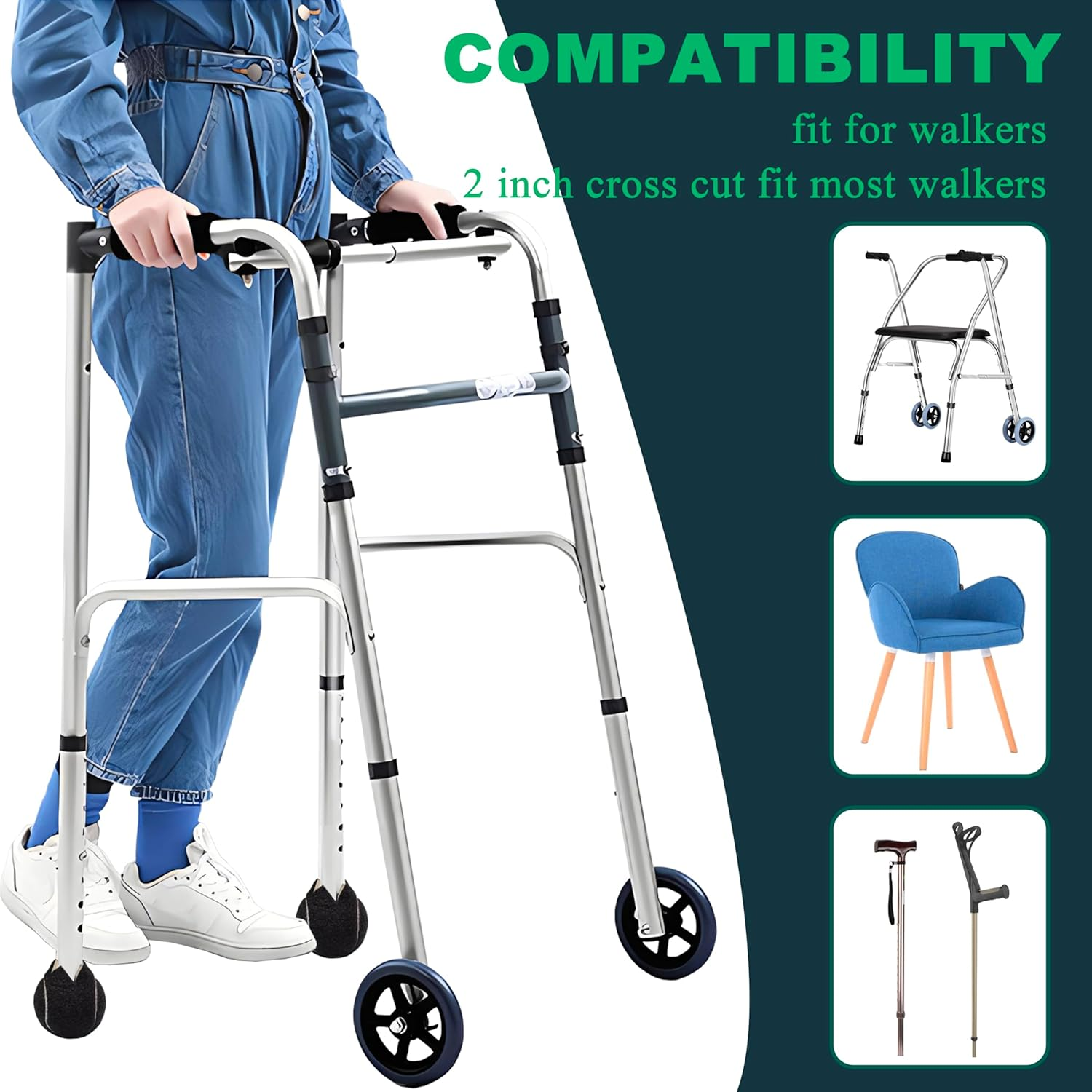 4 Pack Precut Tennis Balls for Walkers Tennis Balls for Chairs Heavy Duty L