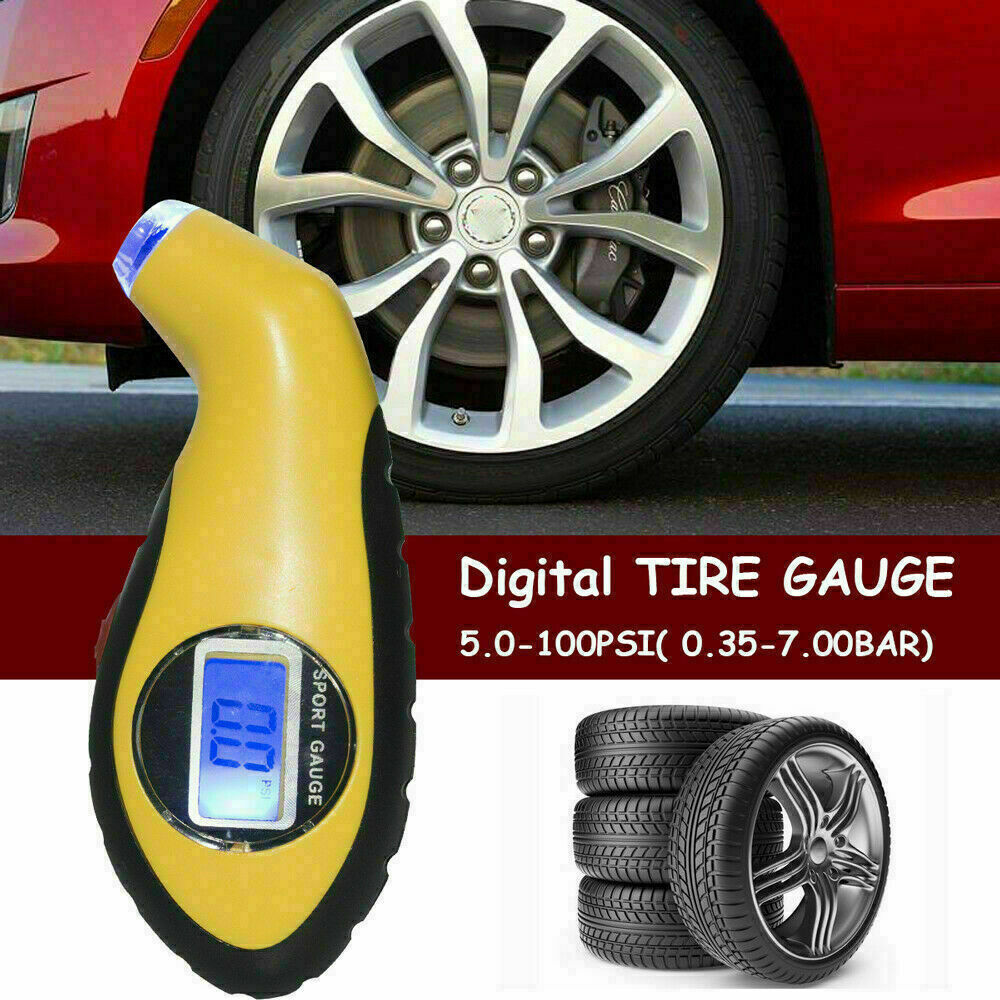 Tire Pressure Gauge Digital LCD Handy Air Gauge For Car Truck Motorcycle Bicycle