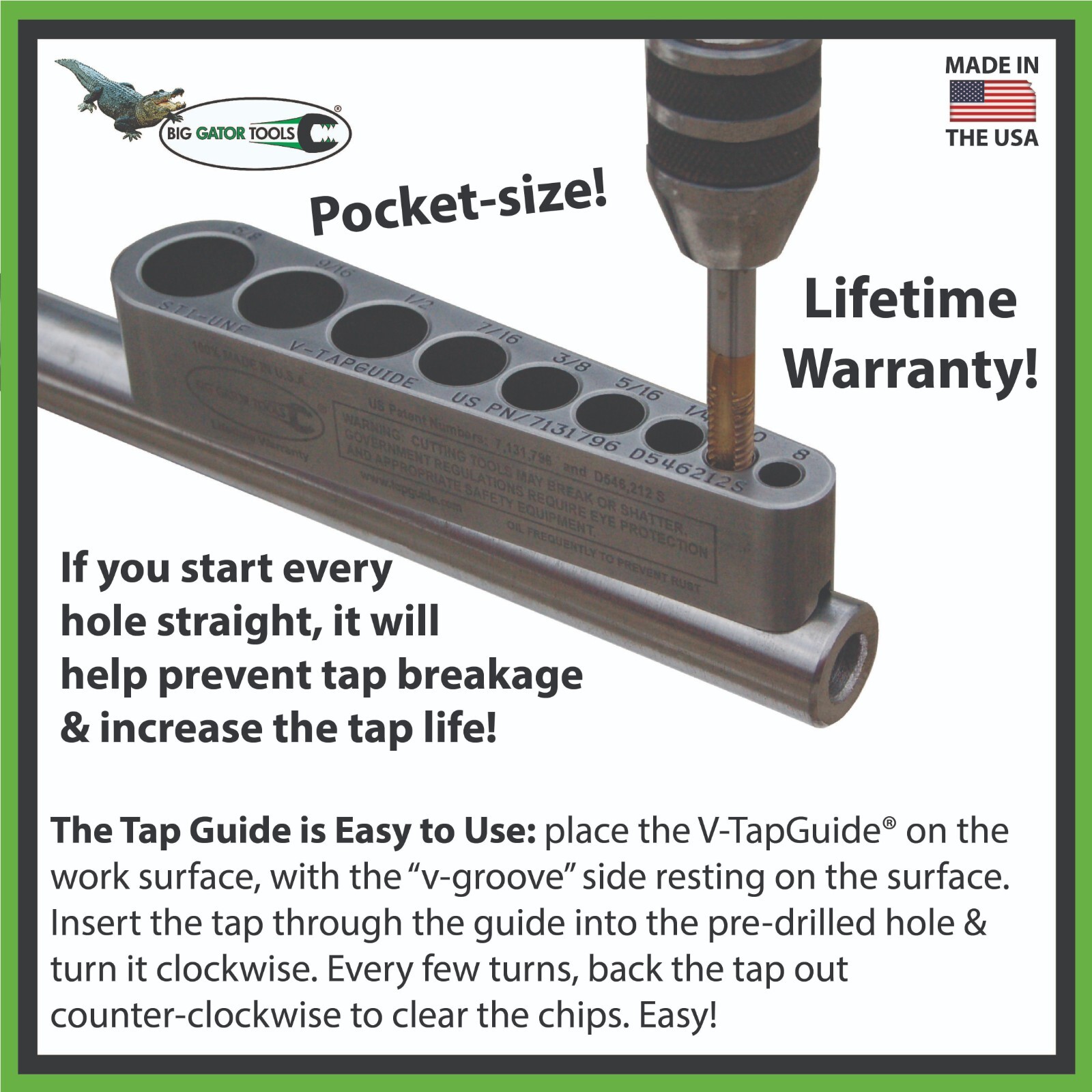 The Complete Metric Set - Drill & Tap Guides - Big Gator Tools line