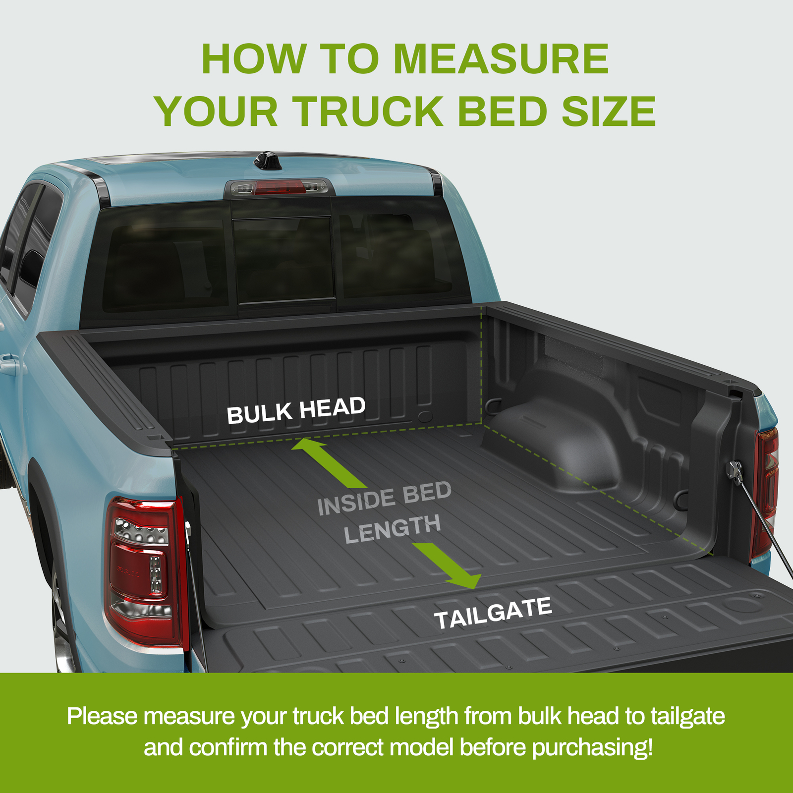 5.5FT 4-FOLD Soft Bed Tonneau Cover For 2015-2024 F150 F-150 Truck Waterproof
