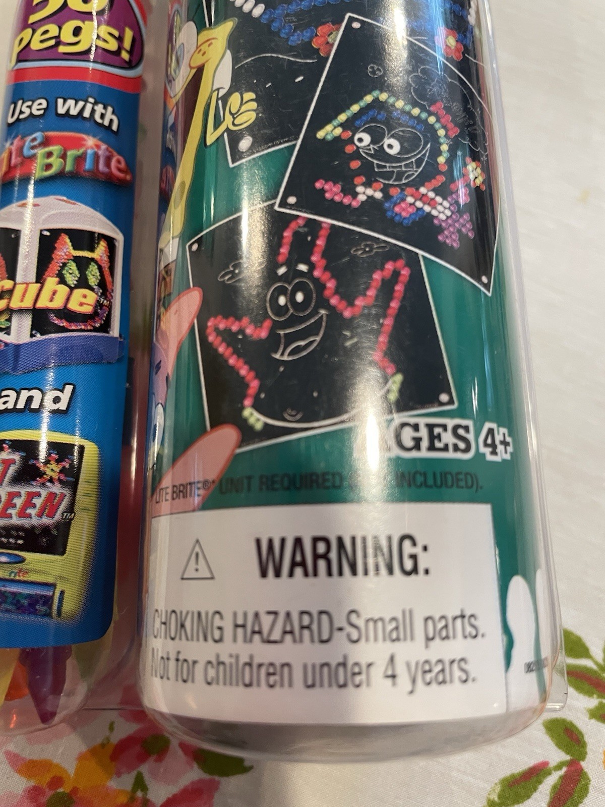 Lite Brite Cube/Flat Screen Nicktoons Picture Refill Set