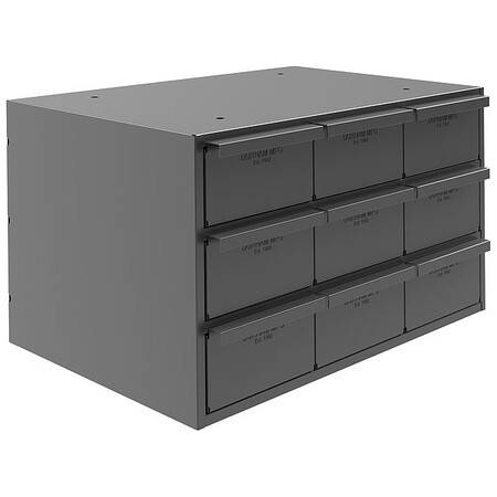 Durham Mfg 004-95 Drawer Bin Cabinet With 9 Drawers, Prime Cold Rolled Steel,